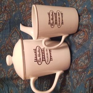 Tim Hortons Teapot and matching mug